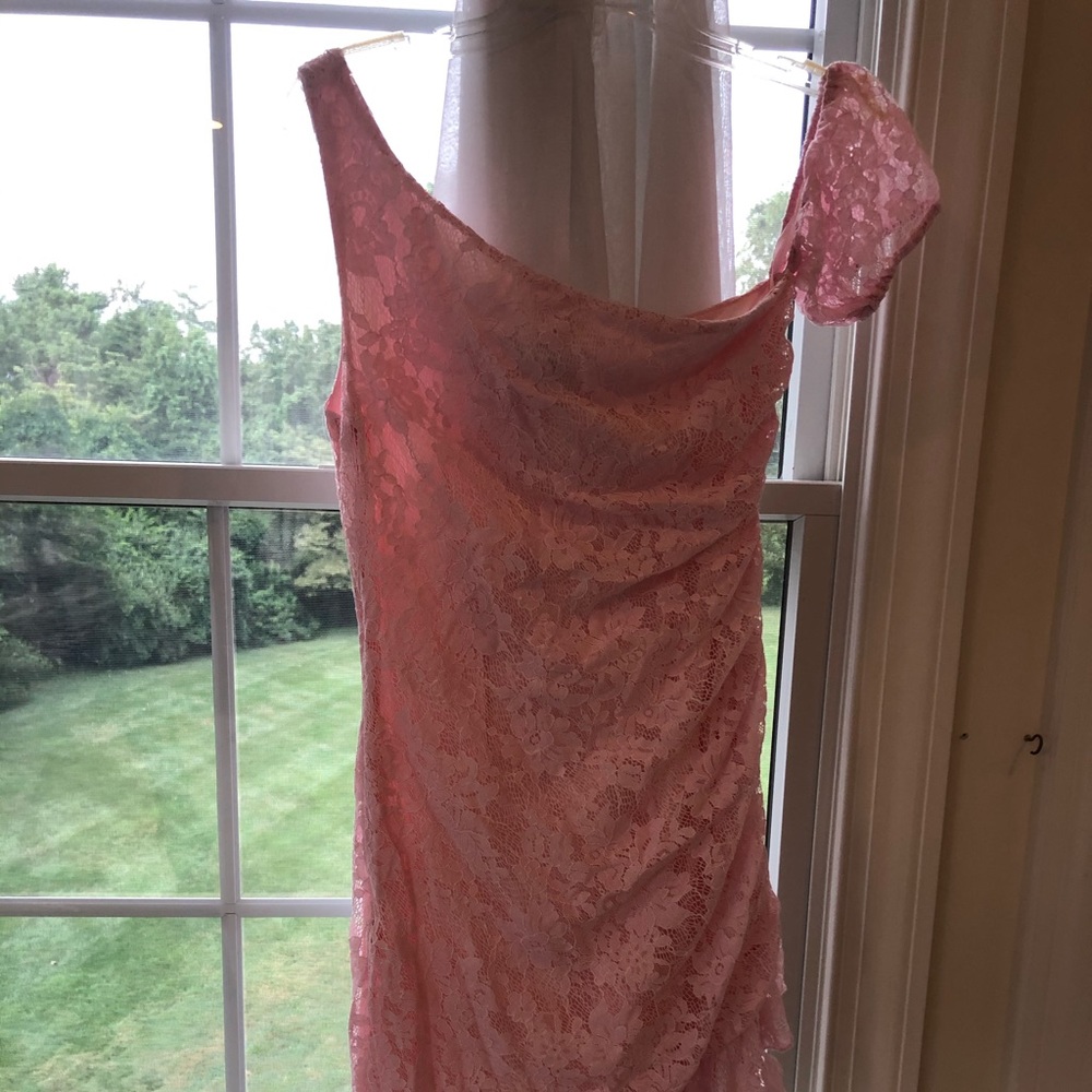 Pink lace dress
